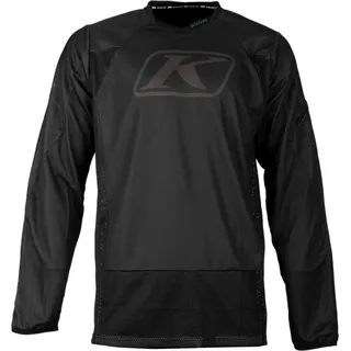 Klim Dakar Langarm-trikot - Schwarz/Dunkelgrau - M