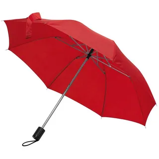MacMa Taschen-Regenschirm / mit Schutzhülle / Farbe: rot - Mittel