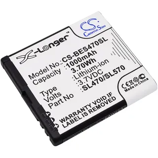 TCTK Akku 1000mAh Kompatibel mit [Olympia] Janus, für [Bea-fon] S480, SL470, SL570, SL580, SL590, SL670EU001W, SL670A, SL671A, SL690 Ersetzt SL470/SL570