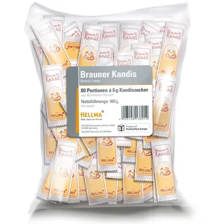 Hellma Brauner Kandis Zuckersticks, 80x 6,0 g