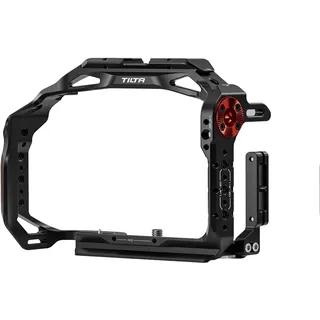 TILTA Full Camera Cage Kompatibel mit Canon R6 Mark II mit ARRI Rosette, NATO Schiene, Cold Shoe und 1/4′′-20 Gewinde mit Fixierstiften, Kamera Schutz Rig - Schwarz TA-T45-FCC-B