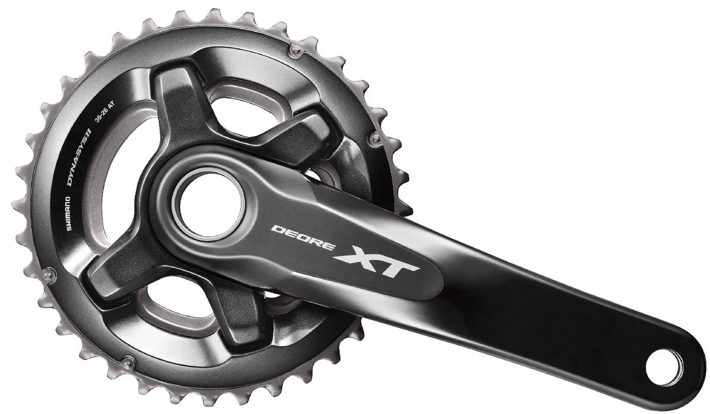 KRG Shimano Deore XT FC-M8000 11-f,26/36Z,175mm,sw,Hollowt.II,o.Lagers - DEMONTAGEKURBEL