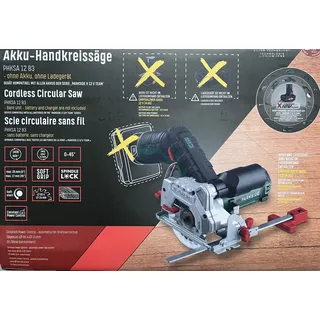 Parkside Akku-Handkreissäge PHKSA 12 B3 im Koffer ohne Akku und Ladegerät