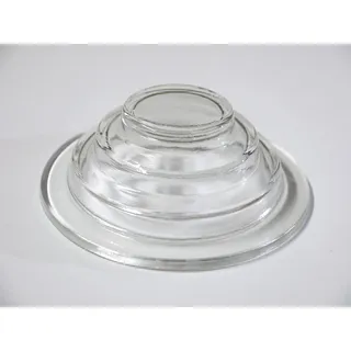 Dapo Deko-Ersatz-Schale-Abdeckschale oder Glasfuß für Nebler, Zimmerbrunnen Ersatzglas Dekoglas Ersatglaszfuß (Abdeckschale 11,5-4,4cm)