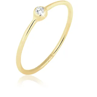 Elli PREMIUM - Solitär Zirkonia 375er Gelbgold Ringe Damen (179.99 € / )