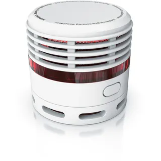 Brandson Rauchmelder Mini - 10 Jahre Batterie - Lithium Ionen Batterie 1500 mAh - Lautstärke 85 db - LED Indikator - Prüftaste