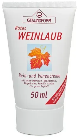 GESUNDFORM rotes Weinlaub Creme 50 ml