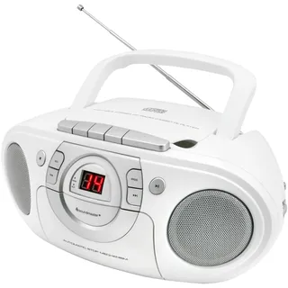 Soundmaster SCD5100WE CD-Radio UKW CD, AUX, Kassette, UKW Weiß