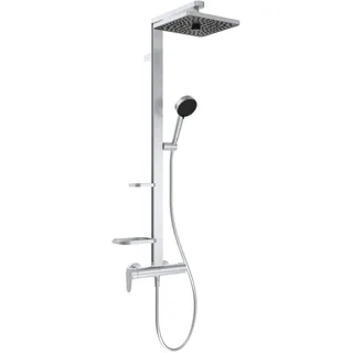 Ideal Standard Alu+ Aufputz-Duschsystem Einhebelmischer Silber  BE204SI