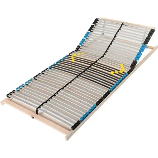 Ergonomischer 7 Zonen Lattenrost 140x200, Kopfteil mehrfach verstellbar, 42 Latten, Lattenrost aus Buchenholz, Germany, Selbstmontage,Traglast bis ...
