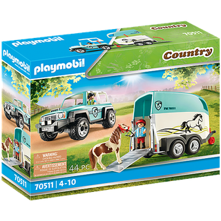 Playmobil Country PKW mit Ponyanhänger 70511