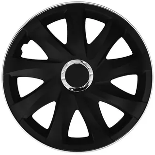 NRM Radkappe DRIFT 16 Zoll in Schwarz Matt, 16 in Zoll, (4-St) Radzierblenden für Stahlfelgen Radkappen Satz 4er Set 16" schwarz