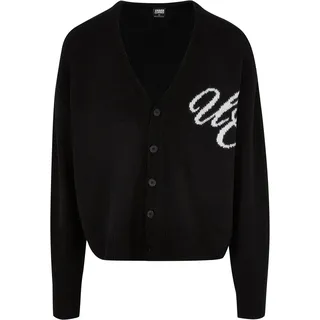 URBAN CLASSICS Initials Strickjacke Black 3XL
