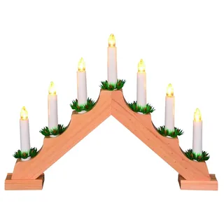 Trendline Schwibbogen 7 LED Lichterbogen Dreieckform 58 x 4 x 38 cm