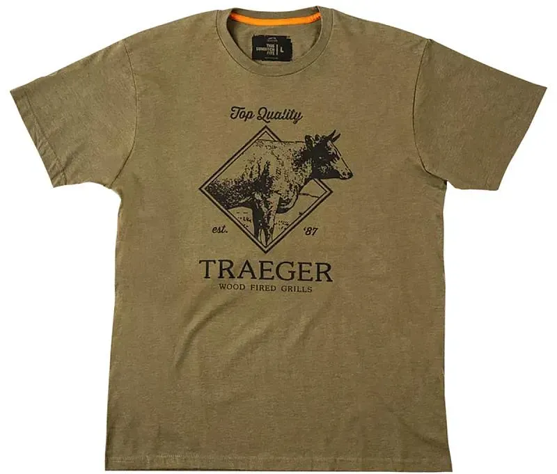 Traeger Where's The Beef T-Shirt Grün L, Unisex