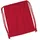 Bio Baumwoll Turnbeutel Sportbeutel classic red 37 x 46 cm