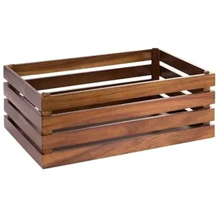 APS 11721 Holzbox -SUPERBOX-, 55,5 x 35 cm, H: 20 cm, Akazienholz, passend zu GN 1/1