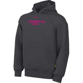 Nike Fc Chelsea Third Fußball-Hoodie (Ältere Kinder), Anthracite/Pink Prime, FQ3468-060, S