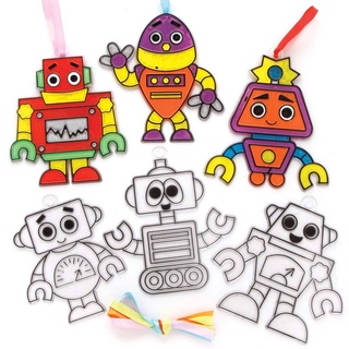 Roboter Sonnenfänger-Set  (pro Set 10) Bastelsets