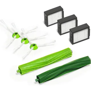 Bürsten Ersatzteile für iRobot Roomba i7 i7+ i3 i3+ i4 i4+ i6 i6+ i8 i8+ j7 Plus E5 E6 E7 e5154 i3552 i7156 J7 7150, 1 set Gummibürsten,3 filter...
