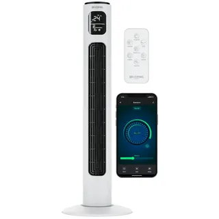 Brandson Turmventilator Silent, 12 Leistungsstufen, Ventilator Standventilator mit DC-Motor, Timer, & Fernbedienung