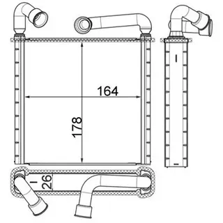 mahle Wärmetauscher, Innenraumheizung
