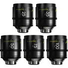Dzofilm Arles 25/35/50/75/100mm FF/VV Prime Cine Lens (PL mount,meter) (L-Mount, Vollformat), Objektiv, Schwarz