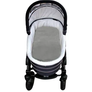 Babylammfell HEITMANN FELLE "Einlage - echtes Lammfell", grau, B:33cm L:73cm, Lammfell, Baumwolle, Wohndecken, ideal für Soft-Tragtaschen, Kinderwagen, Buggy, Kinderbett, waschbar