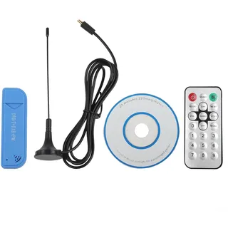 DAZZLEEX Digitaler TV-Tuner-Dongle-Empfänger, USB 2.0, 25 MHz-1760 MHz, mit Antenne, RTL2832U & R828D-Chipsatz für FM/AM/NFM/DSB/USB/LSB/CW-Modi, kompatibel mit drahtlosem Scanni