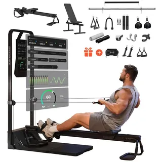 speediance Gym Monster 2|Das ultimative KI-Heimstudio. All-in-One mit Smith-Funktion & digitalem Gewicht|Family Plus - Schwarz