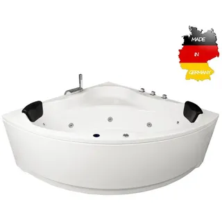 Basera Basera® Indoor Eck-Whirlpool Badewanne Malai Basic 150 x 150 cm