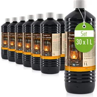 Höfer Chemie 30x 1 L Lampenöl Hochrein Kristallklar