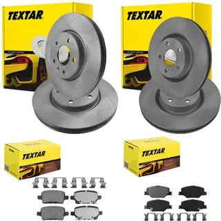 TEXTAR Bremsscheiben + Beläge vorne + hinten passend für Insignia B