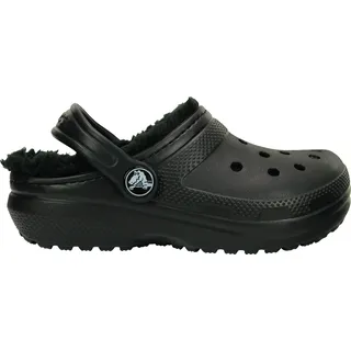 Crocs Classic Lined Clog K, Holzschuh, Black/Black,