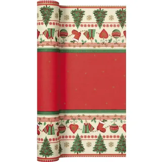 Tischläufer Rolle Traditional Christmas – Traditionelle Weihnachten / Airlaid / Tischband / Weihnachten 40cm x 4,90m
