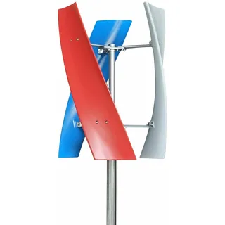 400W Windgenerator,Wendel Windkraftanlage, Power-Turbine Vertikal 3-Klinge Vertikale Windgenerator Windrad Windturbine Windkraftanlage mit Regler