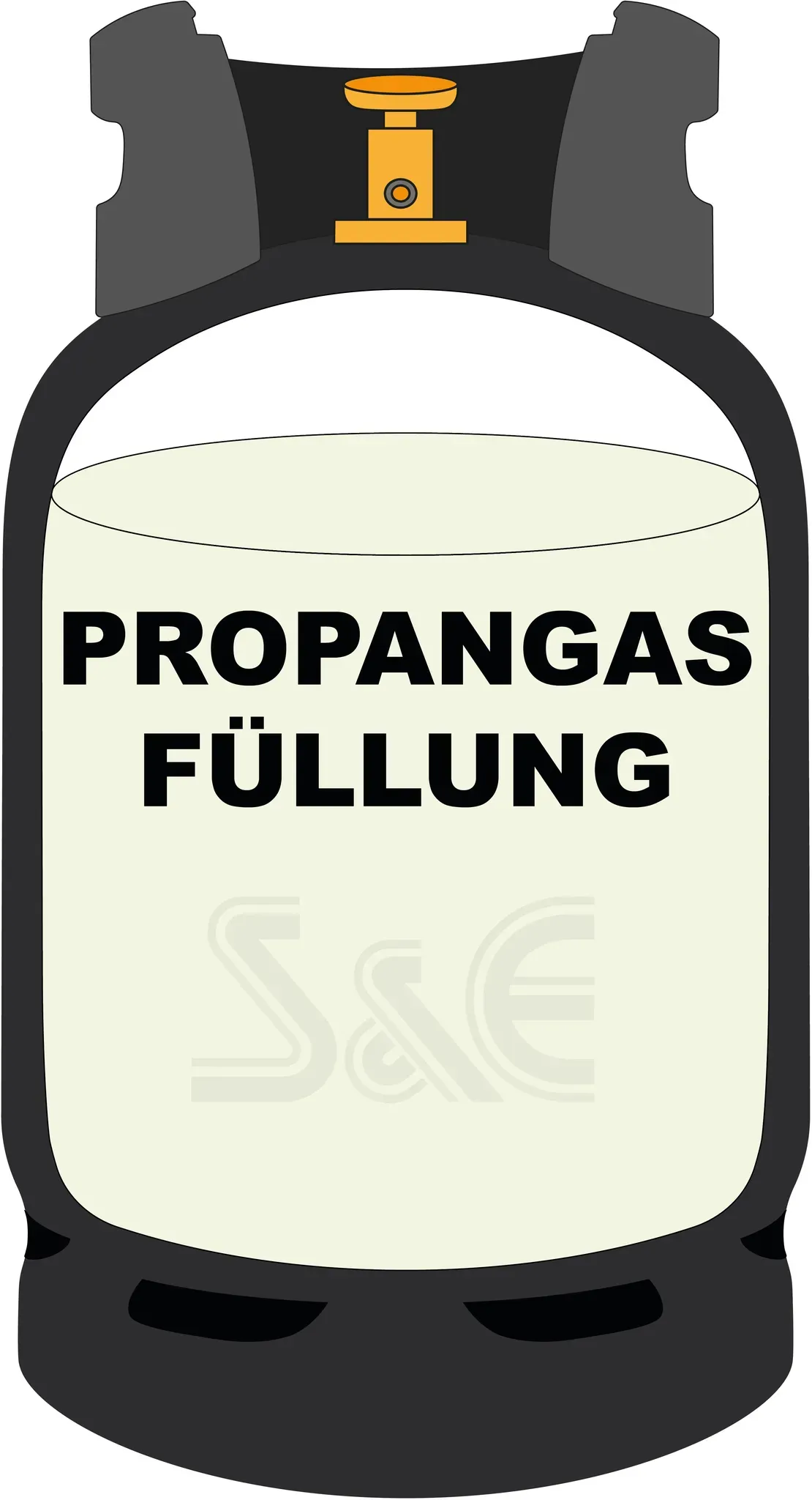8 kg Propangas Füllung für  Premium BBQ-GAS Flasche
