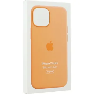 Apple iPhone 13 mini Silikon Case mit MagSafe gelborange