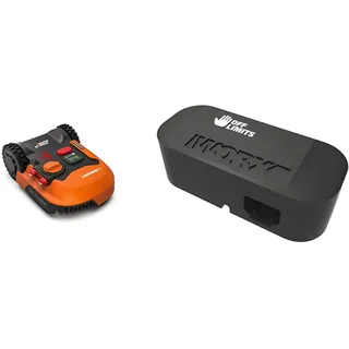 Worx Landroid M WR141E Mähroboter/Akkurasenmäher für kleine Gärten bis 500 qm/Selbstfahrender Rasenmäher für einen sauberen Rasenschnitt+ Landroid 500 Off Limits