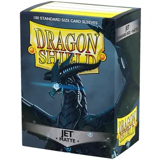 Dragon Shield Matte Jet 100 CT - Smooth & Tough Premium TCG Sleeves | Compatible with Pokemon, Magic | Standardgröße
