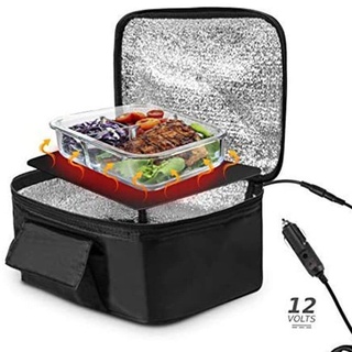 Auto Kühltasche,Elektrische 12V Thermo Kühltasche fürs Auto, Elektrische Picknicktasche Lunchtasche Mittagessen Tasche Thermotasche Faltbare Isoliertasche für Auto, Einkauf, Camping und Picknick