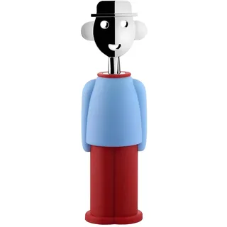 Alessi Korkenzieher Alessandro M., Hellblau/Rot