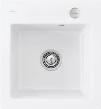 67812FRW Subway 45 XS flat Stone White Keramikspüle Excenter flächenbündig 45 cm Unterschrank