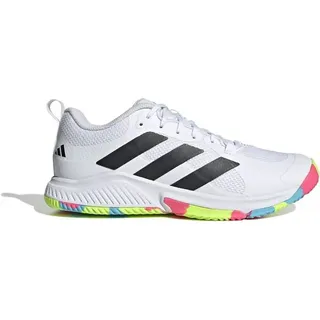 ADIDAS Damen Handballschuhe Court Team Bounce 2.0, FTWWHT/CBLACK/LUCLEM, 43 1⁄3