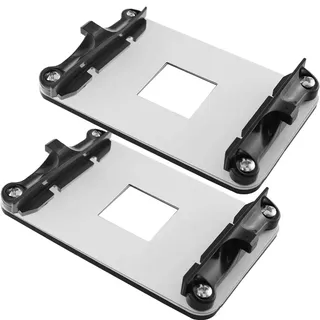 Xiatiaosann für AM4 Backplate CPU Kühlkörper Halterung Back Lüfter Wasserkühlung Montageplatte für AM4 (A320/B350/X370/B450/X470/A520/B550/X570), 2 Stück, CPU-Backplane und Lüfterhalterung
