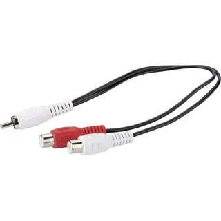 Schwaiger CIK8230533 Audio-Kabel 0,2 m 2 x RCA RCA Schwarz,