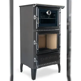caliskan Kaminofen Holzherd Modell 306 mit Backfach+Herdplatte