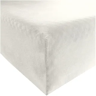 Bella Donna Jersey 90 x 190 - 100 x 220 cm weiss