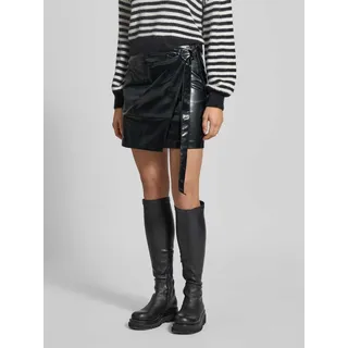 Minirock in Leder-Optik, Black, 42