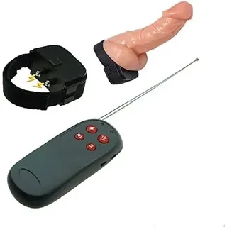 Hrekssi Elektroschock Spiel Reizstromgerät Penisring, Penisvergrößerung Elektroschock Cockring, Elektrostimulation for Männer Penis & Hoden, Sexspielzeug für Mann